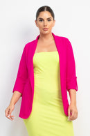 Saco Casual Blazer de cuello con solapa