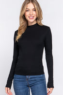 Blusa Casual Lisa con Cuello Redondo