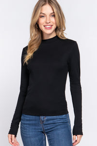 Blusa Casual Lisa con Cuello Redondo