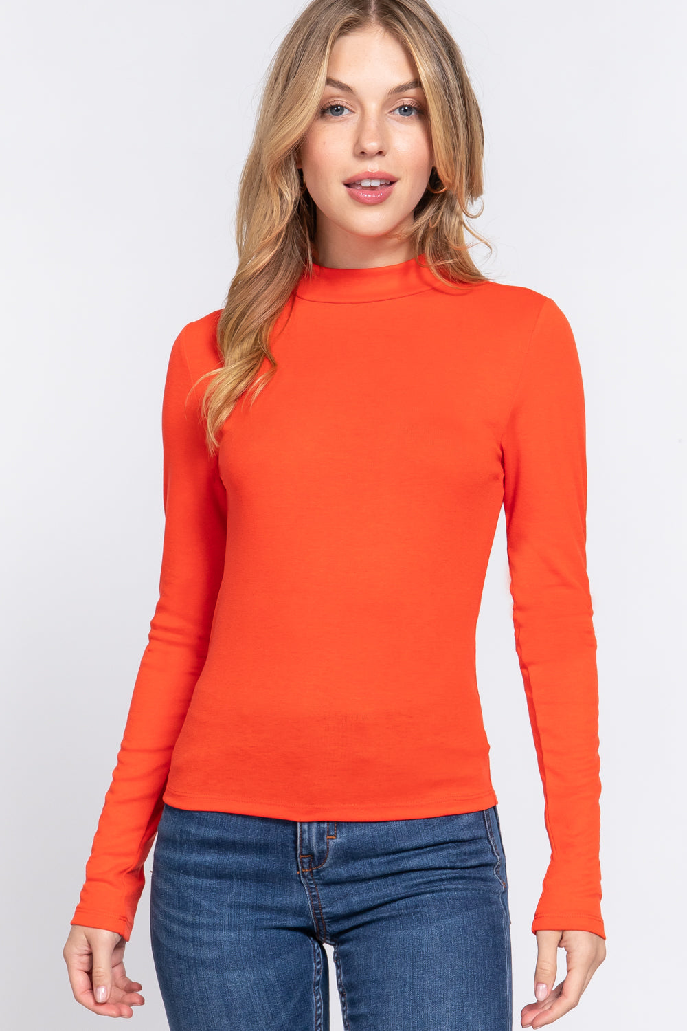 Blusa Casual Lisa con Cuello Redondo