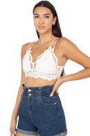 Crop top de encaje