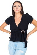 Blusa hebilla lateral