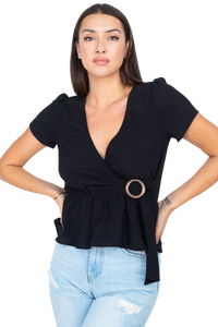 Blusa hebilla lateral