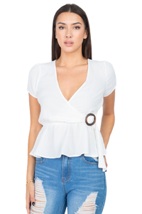 Blusa hebilla lateral