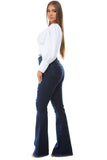 Jeans Wideleg con detalle roto