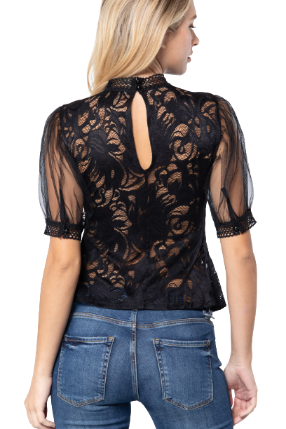 Blusa con transparencias