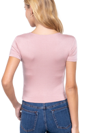 Blusa casual con zipper discreto