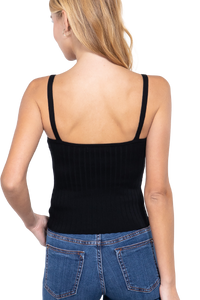 Blusa tirantes tipo canalé