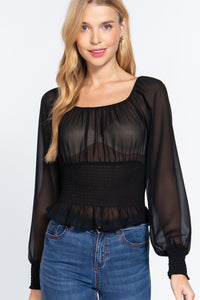 Blusa transparencias