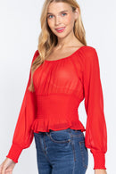 Blusa transparencias