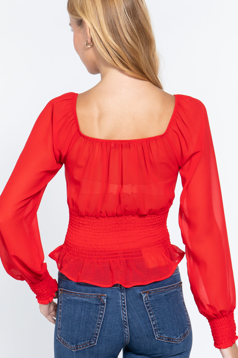 Blusa transparencias