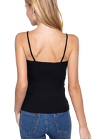 Blusa tirantes con encaje en el pecho