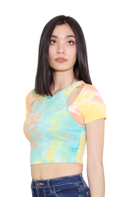 Blusa casual tie dye