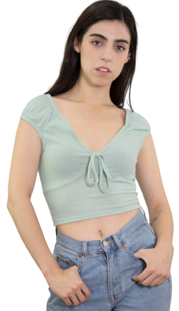 Blusa con pequeña cinta