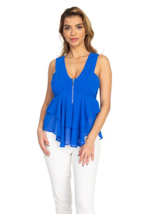 Blusa escote en v profundo